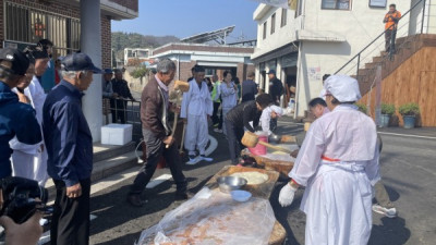 우성면 목천2리, ‘인절미 떡메치기 축제’ 개최