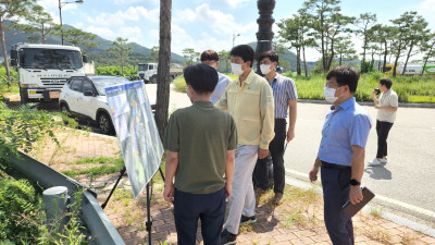 이순종 공주시 부시장, 주요 현안사업장 현장 방문